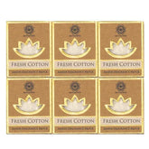 Zes dozen Geurblokje Fresh Cotton met Tree Amber geur en frisse bloemige aroma